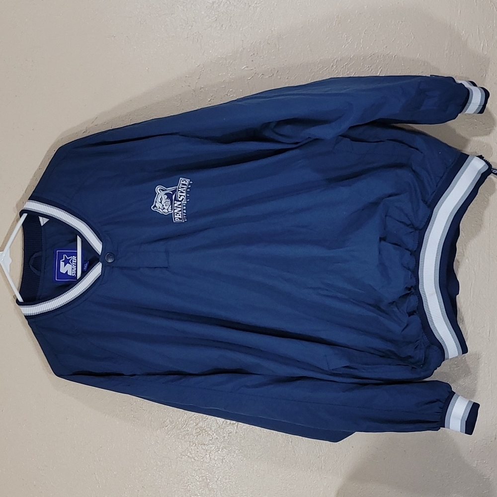 vintage Starter Penn State Nittany Lions pullover heavy windbreaker Size 2XL